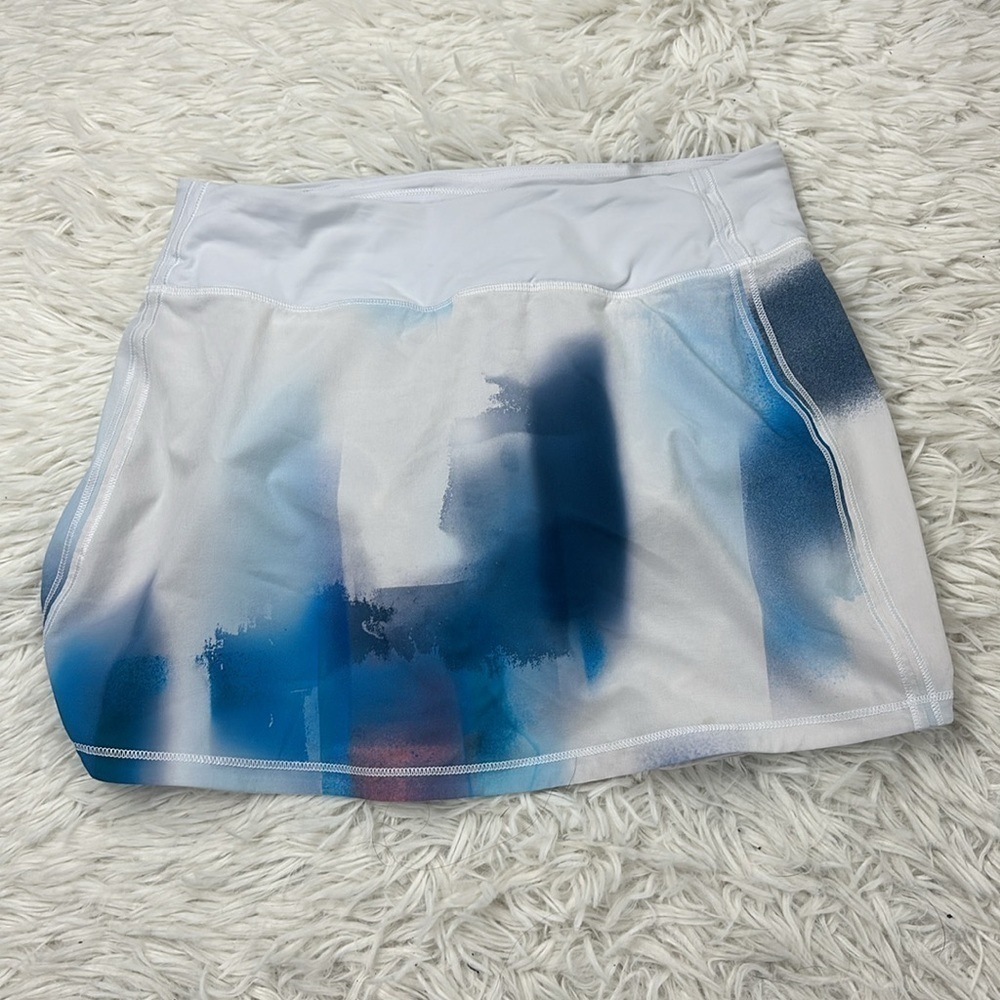 Lululemon Pace Rival Mid-Rise Skirt *Long Baseline Wash Print Multi